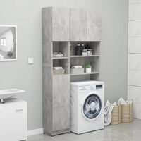 Thumbnail for Badezimmerschrank Betongrau 32×25,5×190 cm Spanplatte