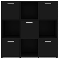 Thumbnail for Bücherregal Schwarz 90x30x90 cm Holzwerkstoff