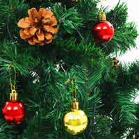 Thumbnail for Künstlicher Weihnachtsbaum mit Kugeln und LEDs Grün 180 cm