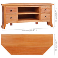 Thumbnail for TV-Schrank 100x40x45 cm Massivholz Mahagoni