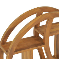 Thumbnail for Wandregal Yin und Yang 60x15x60 cm Teak Massivholz