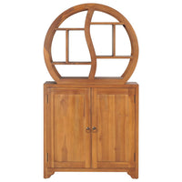 Thumbnail for Schrank mit Yin-Yang-Regal 70x30x130 cm Teak Massivholz
