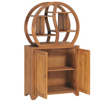 Thumbnail for Schrank mit Yin-Yang-Regal 70x30x130 cm Teak Massivholz