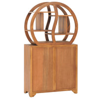 Thumbnail for Schrank mit Yin-Yang-Regal 70x30x130 cm Teak Massivholz