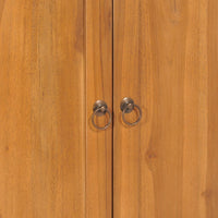Thumbnail for Schrank mit Yin-Yang-Regal 70x30x130 cm Teak Massivholz