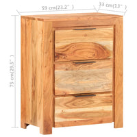 Thumbnail for Sideboard 59x33x75 cm Akazie Massivholz