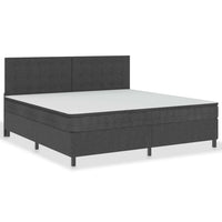 Thumbnail for Boxspringbett Dunkelgrau Stoff 200x200 cm