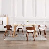 Thumbnail for Esszimmerstühle 4 Stk. Bugholz und Kunstleder