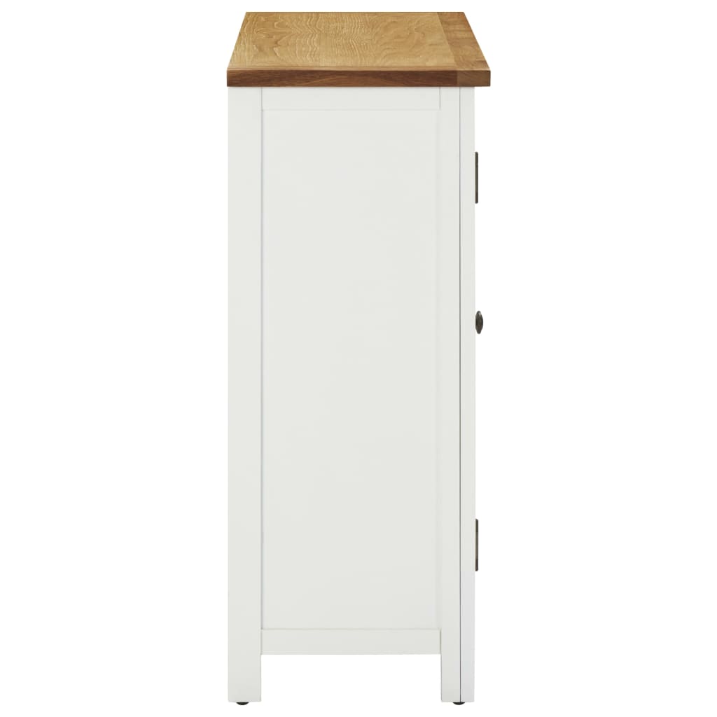 Weinschrank 80x32x80 cm Eiche Massivholz