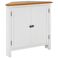 Thumbnail for Eckschrank 80x33,5x78 cm Eiche Massivholz