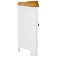 Thumbnail for Eckschrank 80x33,5x78 cm Eiche Massivholz