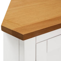 Thumbnail for Eckschrank 80x33,5x78 cm Eiche Massivholz