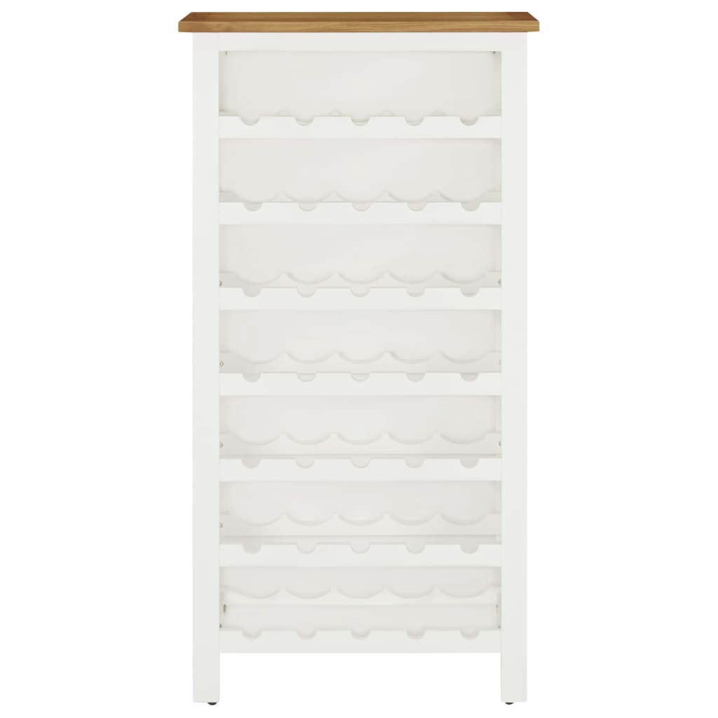 Weinschrank 56x32x110 cm Massivholz Eiche