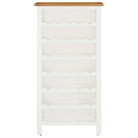 Thumbnail for Weinschrank 56x32x110 cm Massivholz Eiche