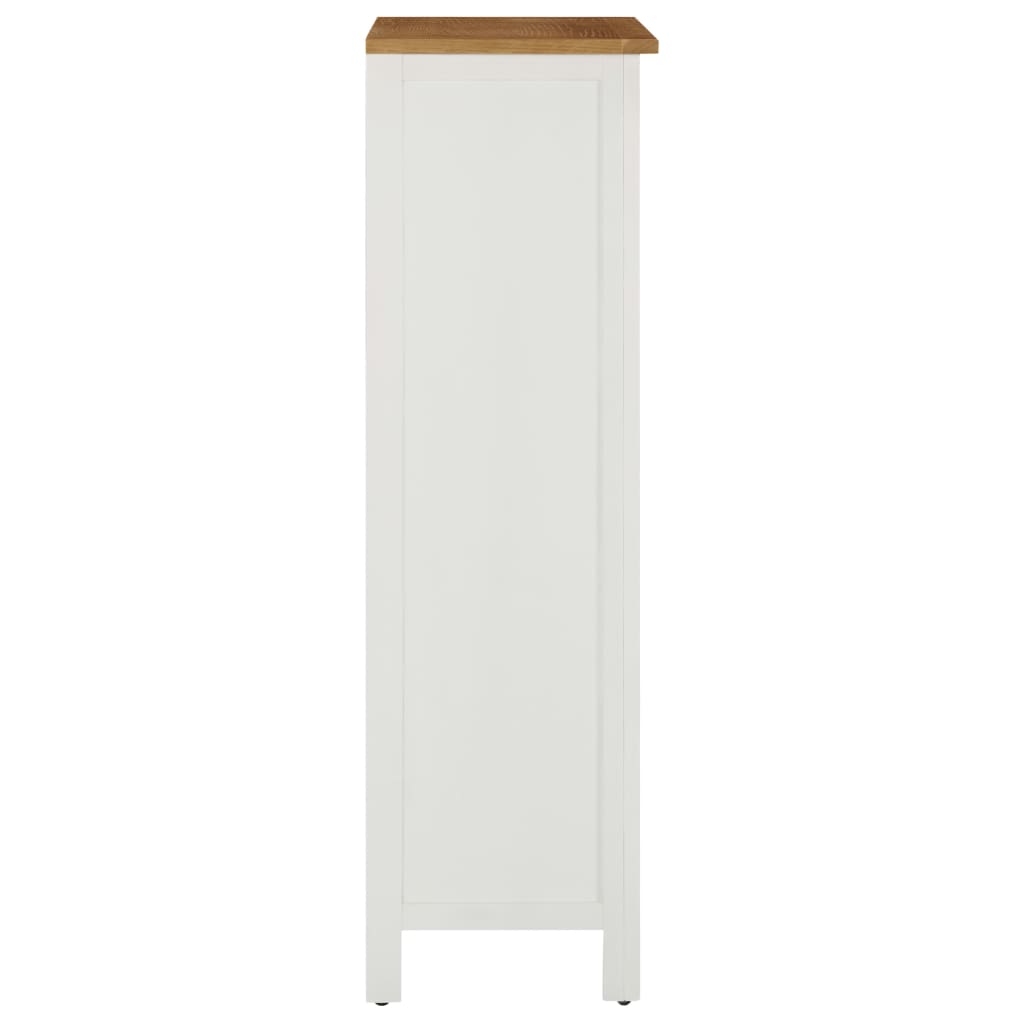 Weinschrank 56x32x110 cm Massivholz Eiche