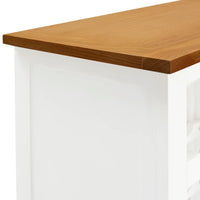 Thumbnail for Weinschrank 56x32x110 cm Massivholz Eiche