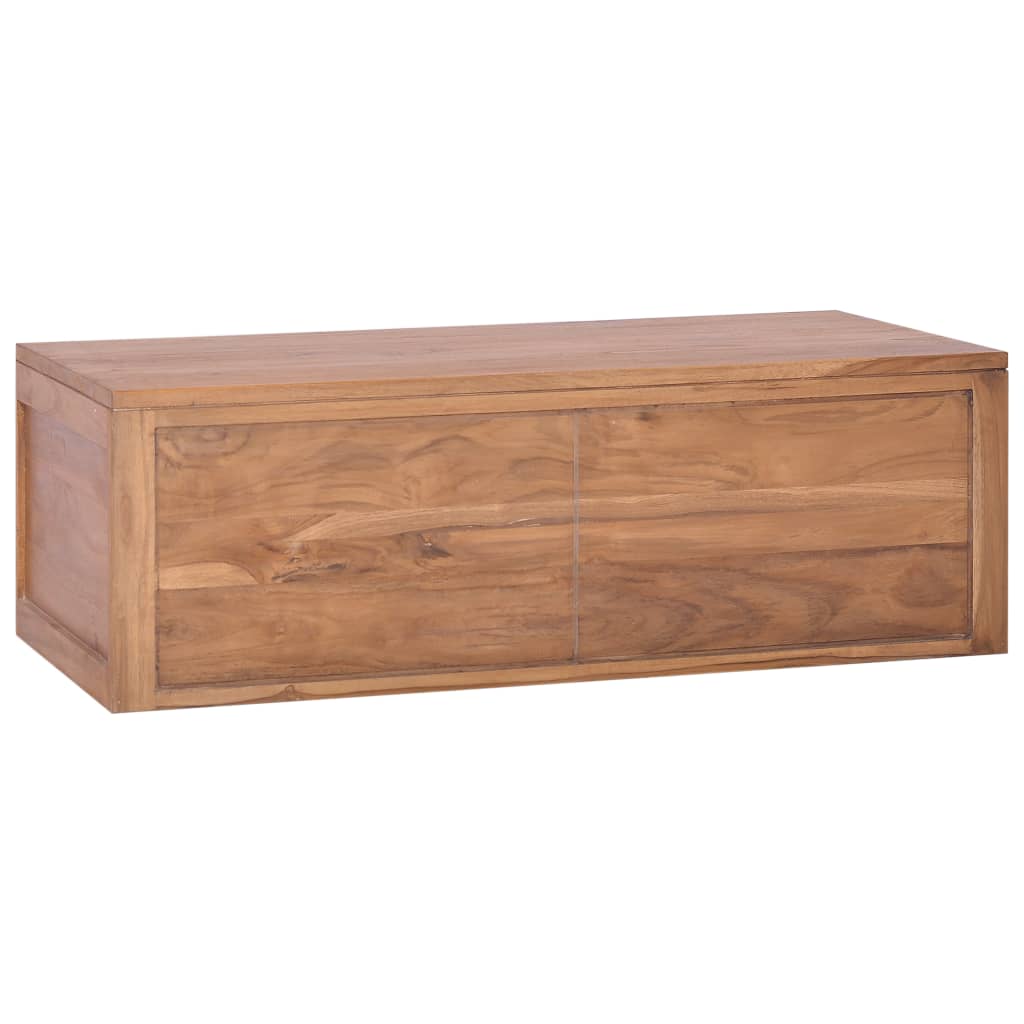 Wand-Badschrank 90x45x30 cm Teak Massivholz