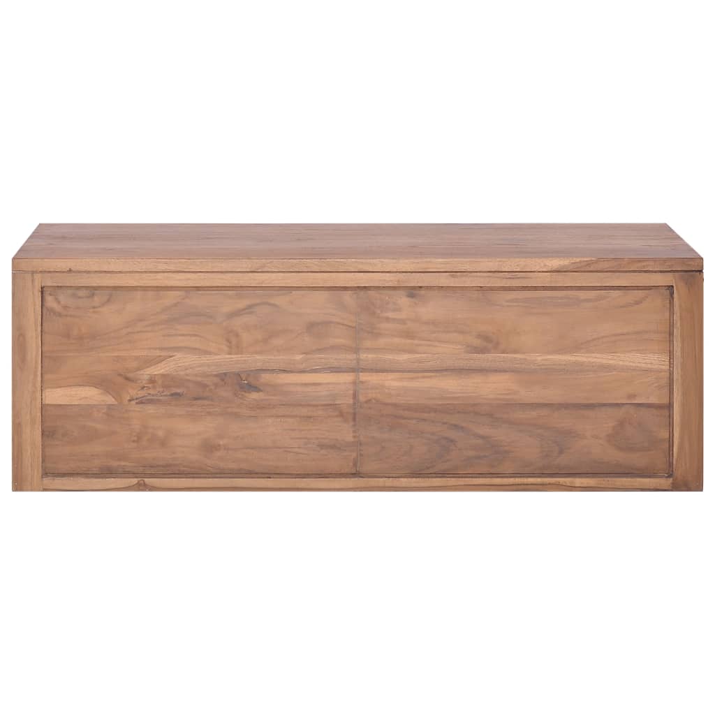 Wand-Badschrank 90x45x30 cm Teak Massivholz