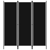 Thumbnail for 3-tlg. Raumteiler Schwarz 150x180 cm