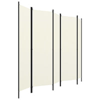 Thumbnail for 5-tlg. Raumteiler Cremeweiß 250x180 cm