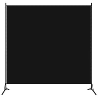 Thumbnail for 1-tlg. Raumteiler Schwarz 175x180 cm