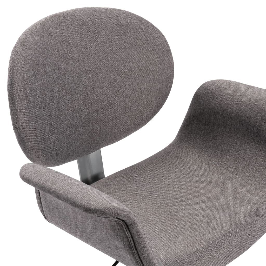 Drehbare Esszimmerstühle 6 Stk. Grau Stoff