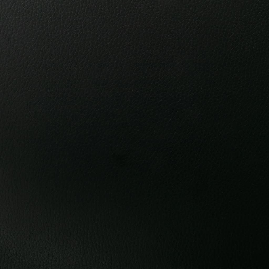 Drehbare Esszimmerstühle 2 Stk. Schwarz Kunstleder