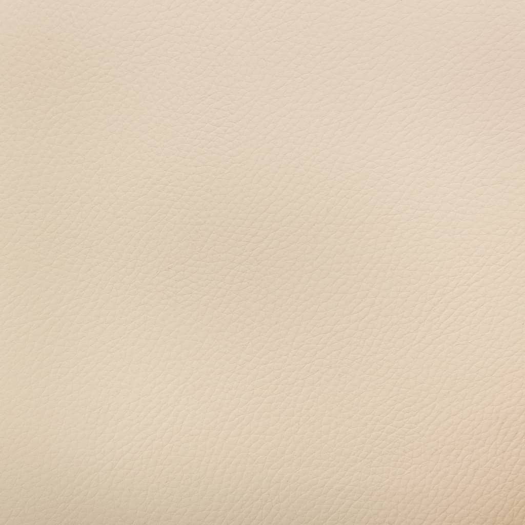 Drehbare Esszimmerstühle 6 Stk. Creme Kunstleder