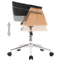 Thumbnail for Drehbare Esszimmerstühle 2 Stk. Schwarz Kunstleder