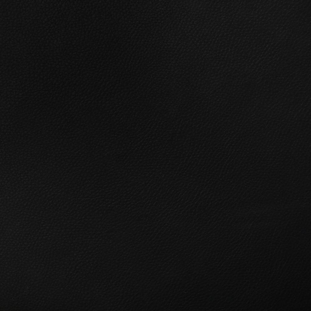 Drehbare Esszimmerstühle 2 Stk. Schwarz Kunstleder