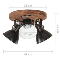 Thumbnail for Deckenlampe Industriestil 25 W Schwarz 42x27 cm E27