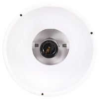 Thumbnail for Deckenlampe Industriestil Weiß E27 Mangoholz