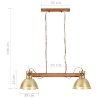 Thumbnail for Hängelampe Industriestil 25 W Messing 109 cm E27