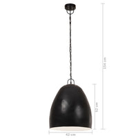 Thumbnail for Hängelampe Industriestil 25 W Schwarz Rund 42 cm E27