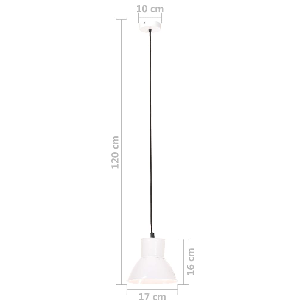 Hängelampe 25 W Weiß Rund 17 cm E27