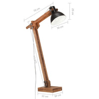 Thumbnail for Stehlampe Schwarz Mango Massivholz E27