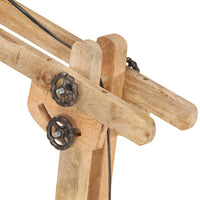 Thumbnail for Stehlampe Weiß Mango Massivholz E27