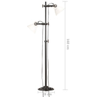 Thumbnail for Stehlampe 2-flammig Weiß E27 Gusseisen