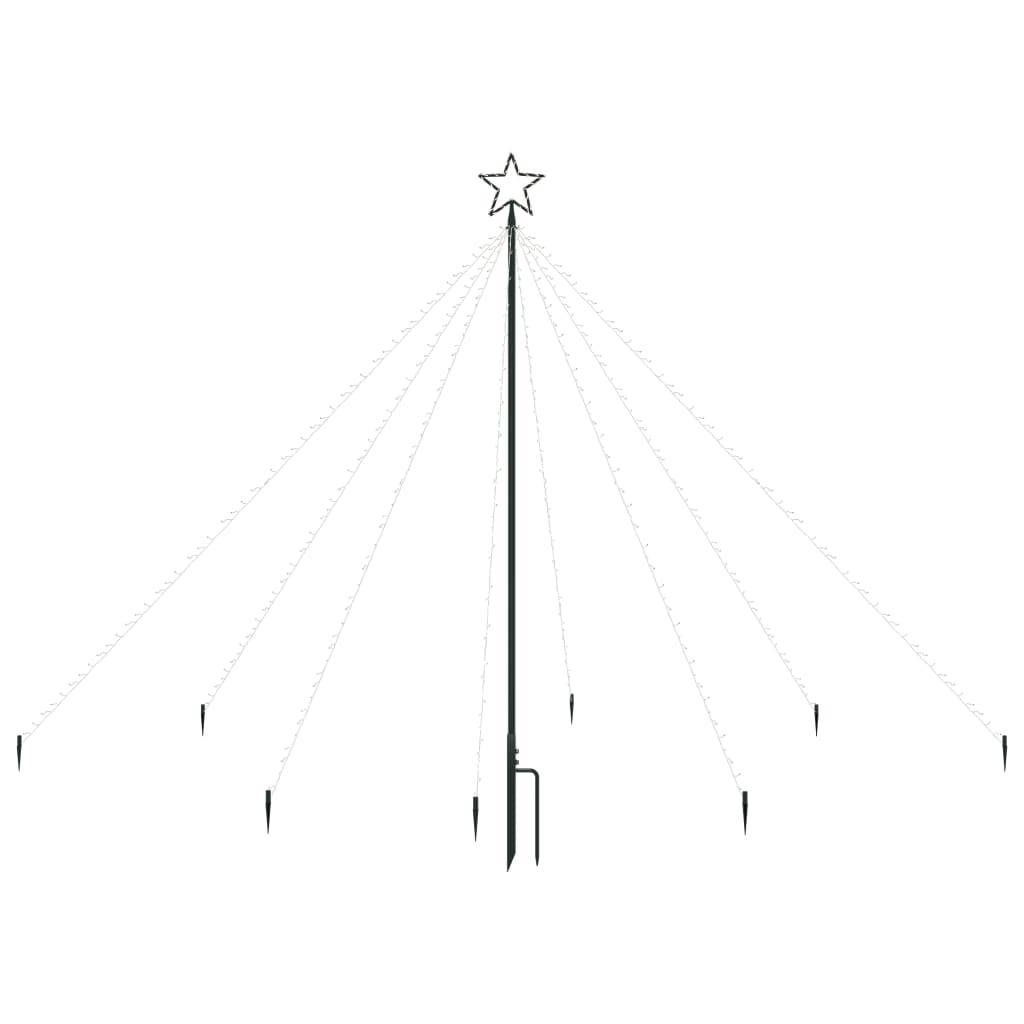 LED-Lichterkette Weihnachtsbaum Indoor Outdoor 400 LEDs 2,5 m