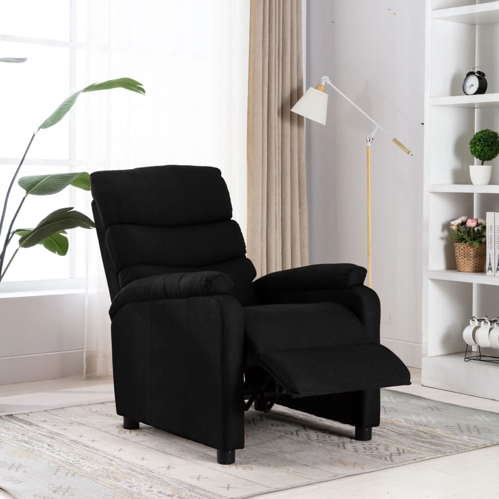 Relaxsessel Schwarz Stoff