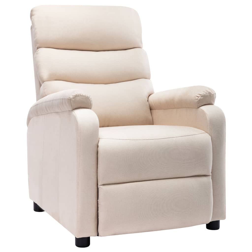 Relaxsessel Creme Stoff