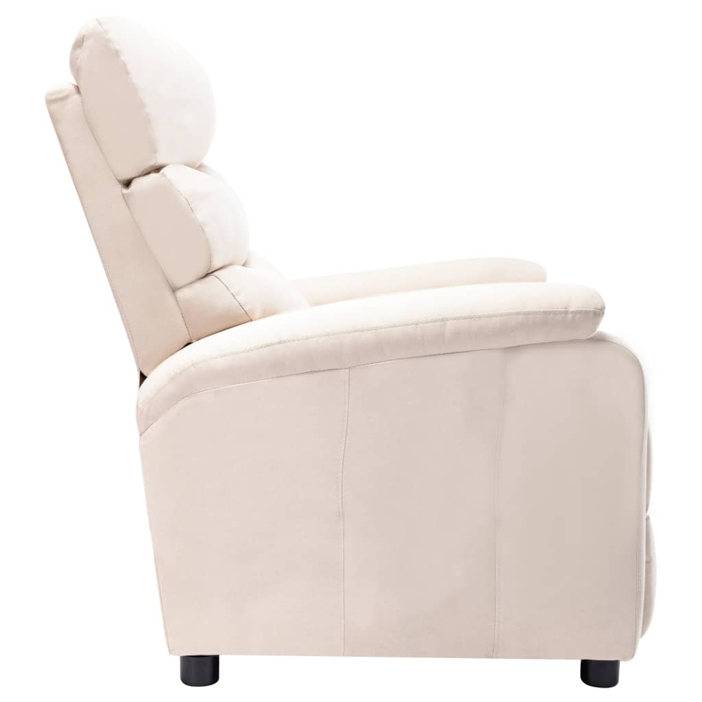 Relaxsessel Creme Stoff