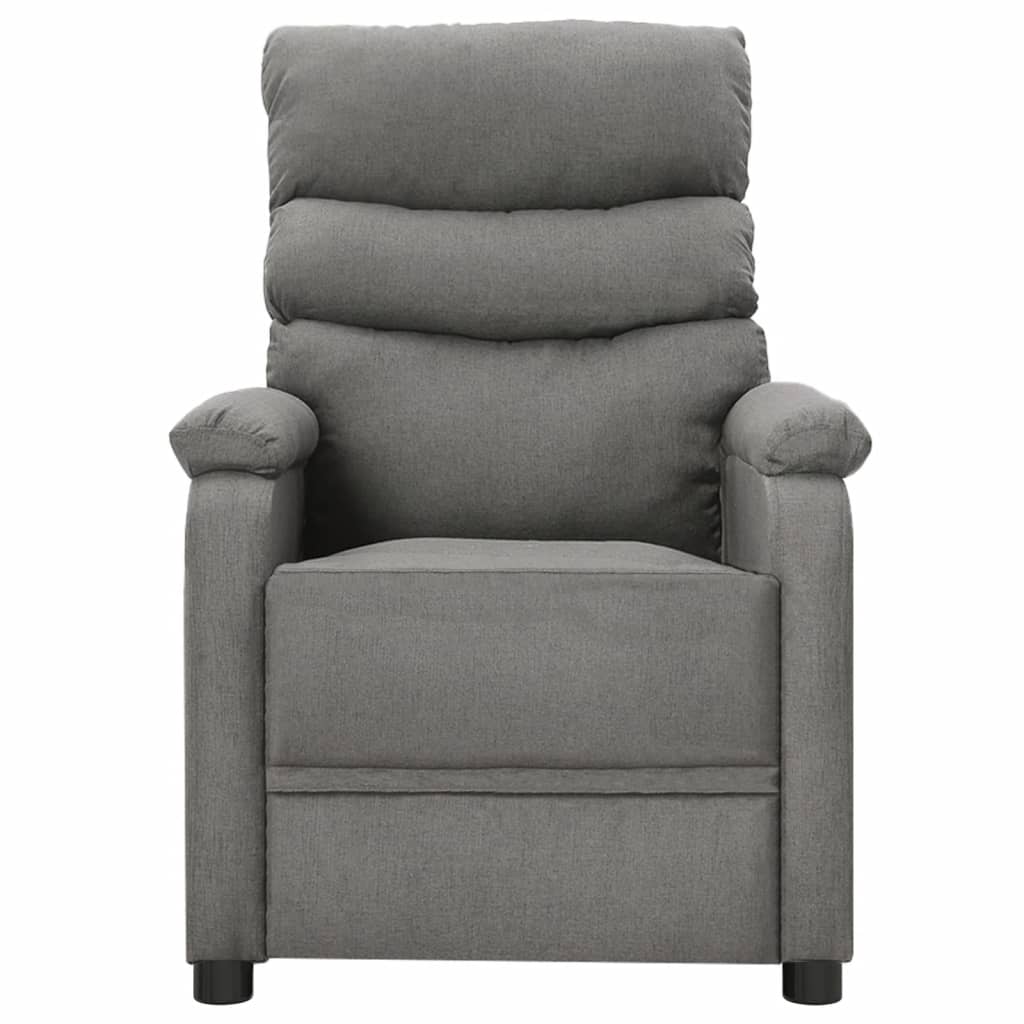 Massagesessel Hellgrau Stoff