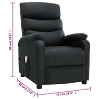 Thumbnail for Massagesessel Dunkelgrau Stoff