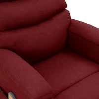 Thumbnail for Massagesessel Weinrot Stoff