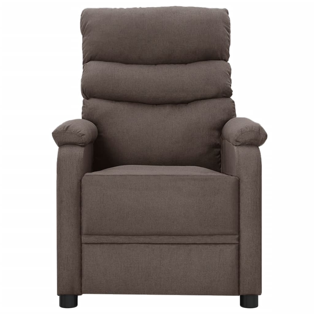 Massagesessel Taupe Stoff
