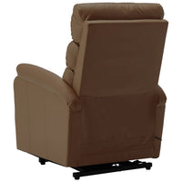 Thumbnail for Aufstehsessel Braun Kunstleder