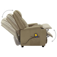 Thumbnail for Massagesessel Cappuccino-Braun Kunstleder