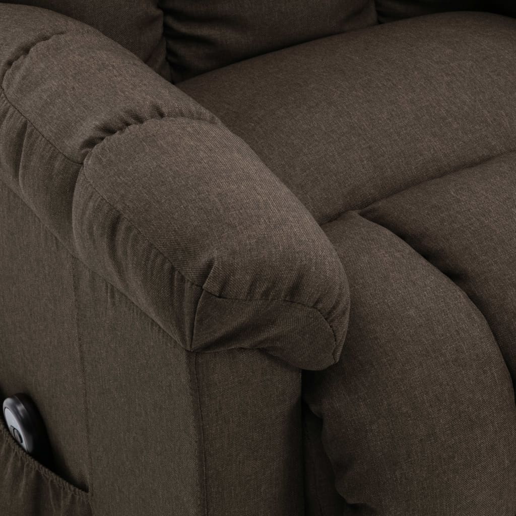 Aufstehsessel Braun Stoff