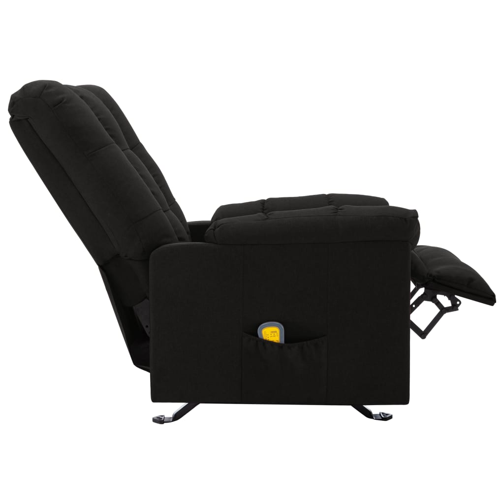 Massagesessel Schwarz Stoff